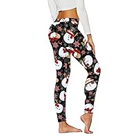 JMEDIC Women's Athletic Leggings Pattern High Waist Floral Printed Yoga Running Daily Fitness Leggings Work Clothes for Women Office Cotton Panties for Women