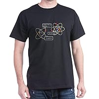 CafePress Atom Joke Black T Shirt Men's Traditional Fit Dark Casual Tshirt