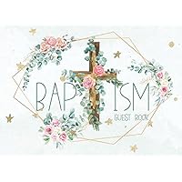 Baptism Guest Book: Christening Blessing Messages & Well Wishes For Baby Boy or Girl