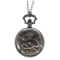 1pc Pocket Watch Vintage Gifts Locket Necklace for Men Stainless Steel Necklace Clothing Accessories Quartz Watch Retro Chain Necklace for Men Pendant Movement Alloy