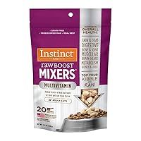 Raw Boost Mixers Freeze Dried Raw Cat Food Topper, Grain Free Cat Food Topper with Functional Ingredients 5.5 oz.