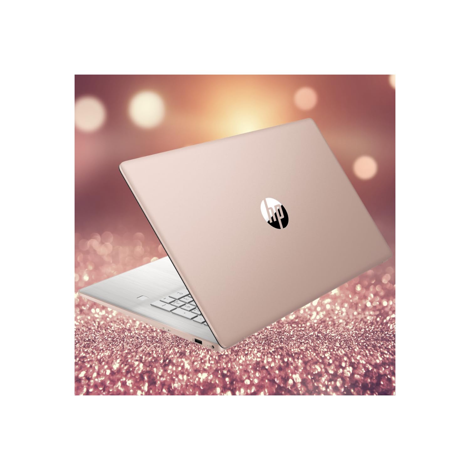 HP 2023 17t Premium Rose Gold Laptop, 17.3