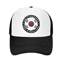 South Flag Korea Mesh Trucker Hats Mens Womens Casquette Snapback Baseball Caps