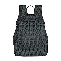 BREAUX Bat Pattern Print Simple And Lightweight Leisure Backpack, Men'S And Women'S Fashionable Travel Backpack