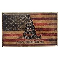 Wholesale Pack of 24 USA Gadsden Don't Tread On Me Tea Stained Vintage Motorcycle Bike Hat Cap Lapel Pin