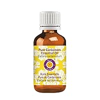 Deve Herbes Pure Cardamom Essential Oil (Elettaria cardamomum) Steam Distilled 50ml (1.69 oz)