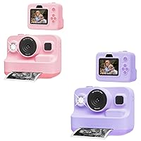 Upgraded Printing Camera Pink and Purple Kit