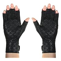 Premium Arthritic Gloves, Pair, Black, Thermoskin Premium Arthritic Gloves Pair, Black, Relieves Arthritic Pain in Fingers and Hand, Size X-Small, (82199)