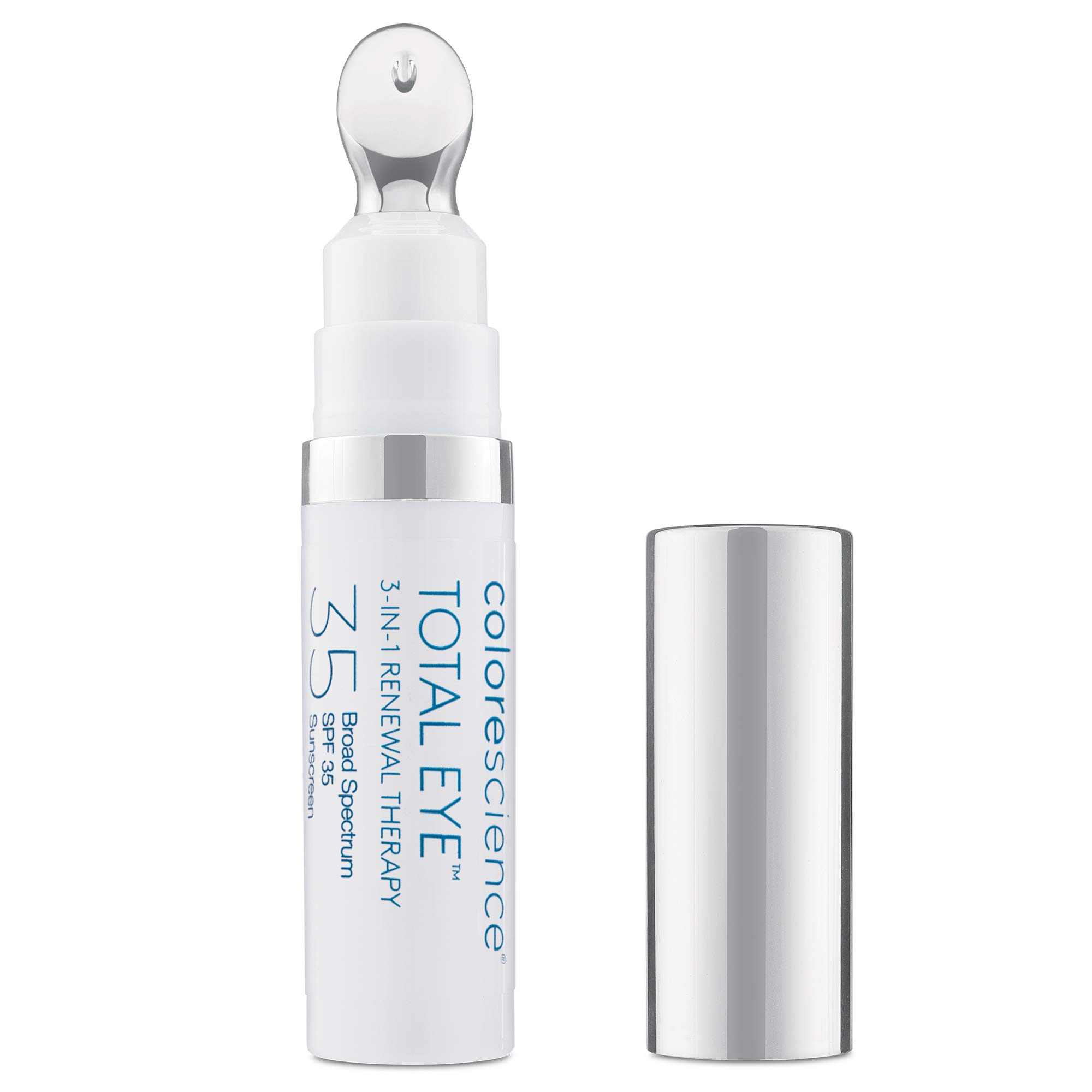 Colorescience Total Eye 3-in-1 Anti-Aging Renewal Therapy for Wrinkles & Dark Circles, SPF 35, Fair