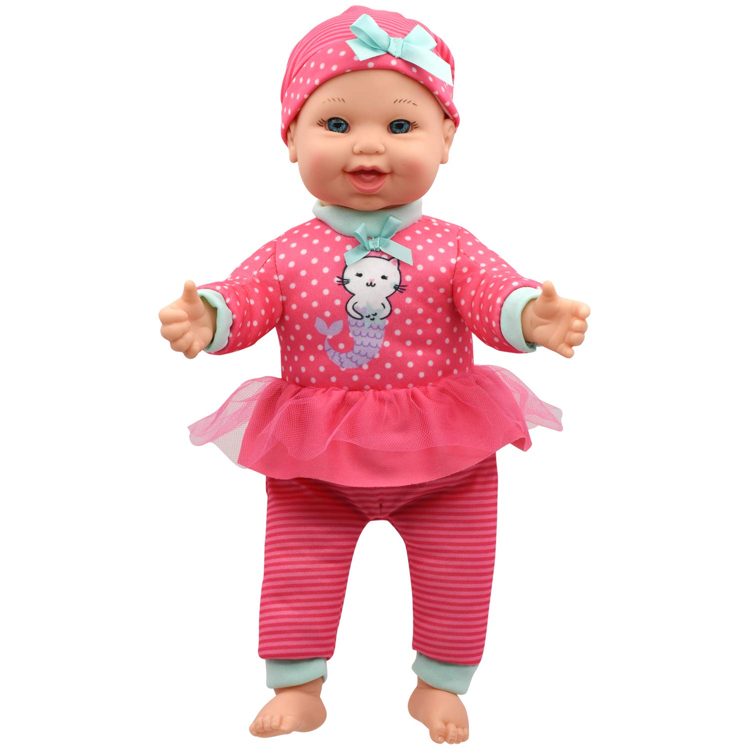 Little Darling Talking Baby (3114), 12” Soft body baby doll, 6 different baby sounds. Age 1+
