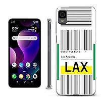 Slim-Fit Gel TPU Phone Case Compatible with TCL 30 Z / 30 LE - Airport Tag/Los Angeles