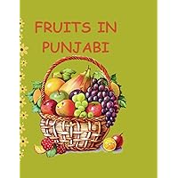 Fruits in Punjabi Colouring Book for kids: Educational Colouring pages with Animals and fruit names for preschool children Age 2-5