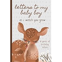 Letters To My Baby Boy As I Watch You Grow: Birthday Letter Prompt Journal, A Thoughtful Gift For New Mothers & Parents. Write Memories Now, Read Them ... Time Capsule Keepsake Forever. Deers, Gray. Letters To My Baby Boy As I Watch You Grow: Birthday Letter Prompt Journal, A Thoughtful Gift For New Mothers & Parents. Write Memories Now, Read Them ... Time Capsule Keepsake Forever. Deers, Gray. Paperback Hardcover