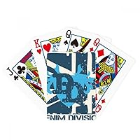 Graffiti Street Blue Denim Division Pattern Poker Playing Magic Card Fun Board Game