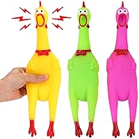 Liberty Imports 3 Pack: Rubber Chicken Toy, 14