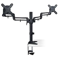 TRIPP LITE Dual LCD Display Desk Mount Swivel Tilt for 13 to 27-Inches Flat Screen TV (DDR1327SDFC)