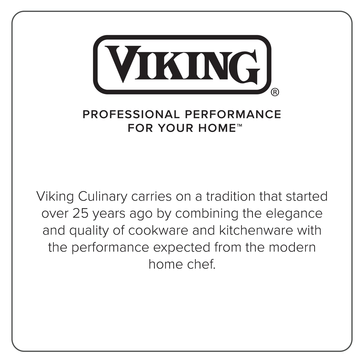 Viking Culinary Professional 5-Ply Nonstick Fry Pan, 12 inch, Dishwasher, Oven Safe, Works on All Cooktops including Induction