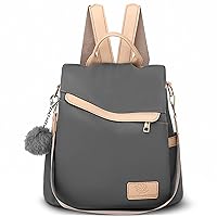 DORRISO Women's Backpack Waterproof PU Leather School Bags Anti-Theft Daypack Shoulder Bags Travel Bag Outdoor Lightweight Women Shoulder Bags Handbag