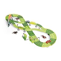Kidoozie Dino Race & Chase, Over 11' of Track, Boost Competitive Spirit, Comes with Two SUV's, for Ages 3+, Multi (G02669)