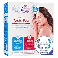 The Original Magic Bag Practical Magic Bag Heating Compress, Hot/Cold Therapy for Stomach Pain Relief, Cordless Hot Cold Compress, 8 x 24 cm (11