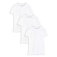 Fruit Of The Loom Men's Tall Tag-Free Undershirts, Big Man-Crew-3 Pack, 3X-Large