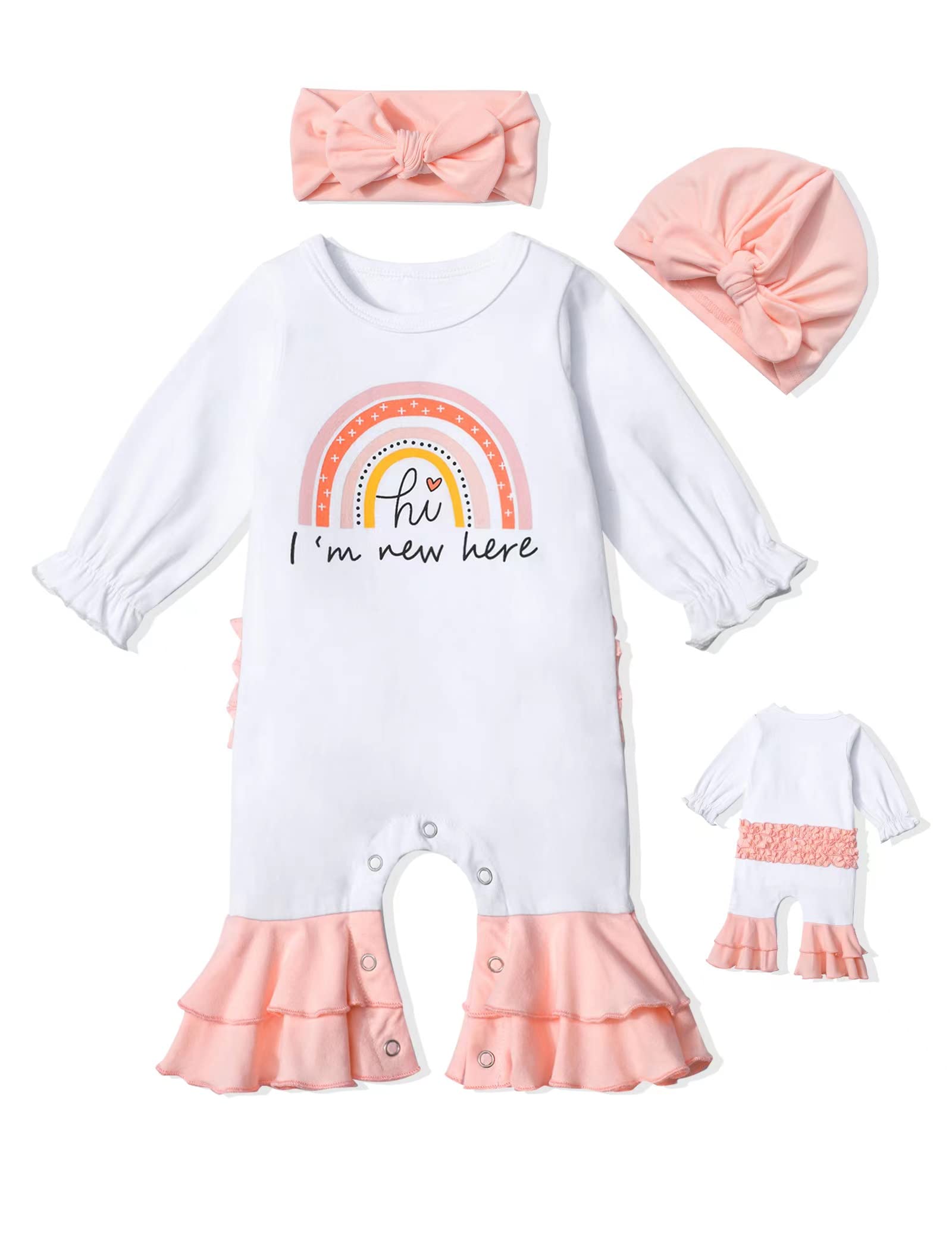 Apparel :: Jodi Mini Baby Girls Sleeveless Jumpsuit with Colorful Dots -  White
