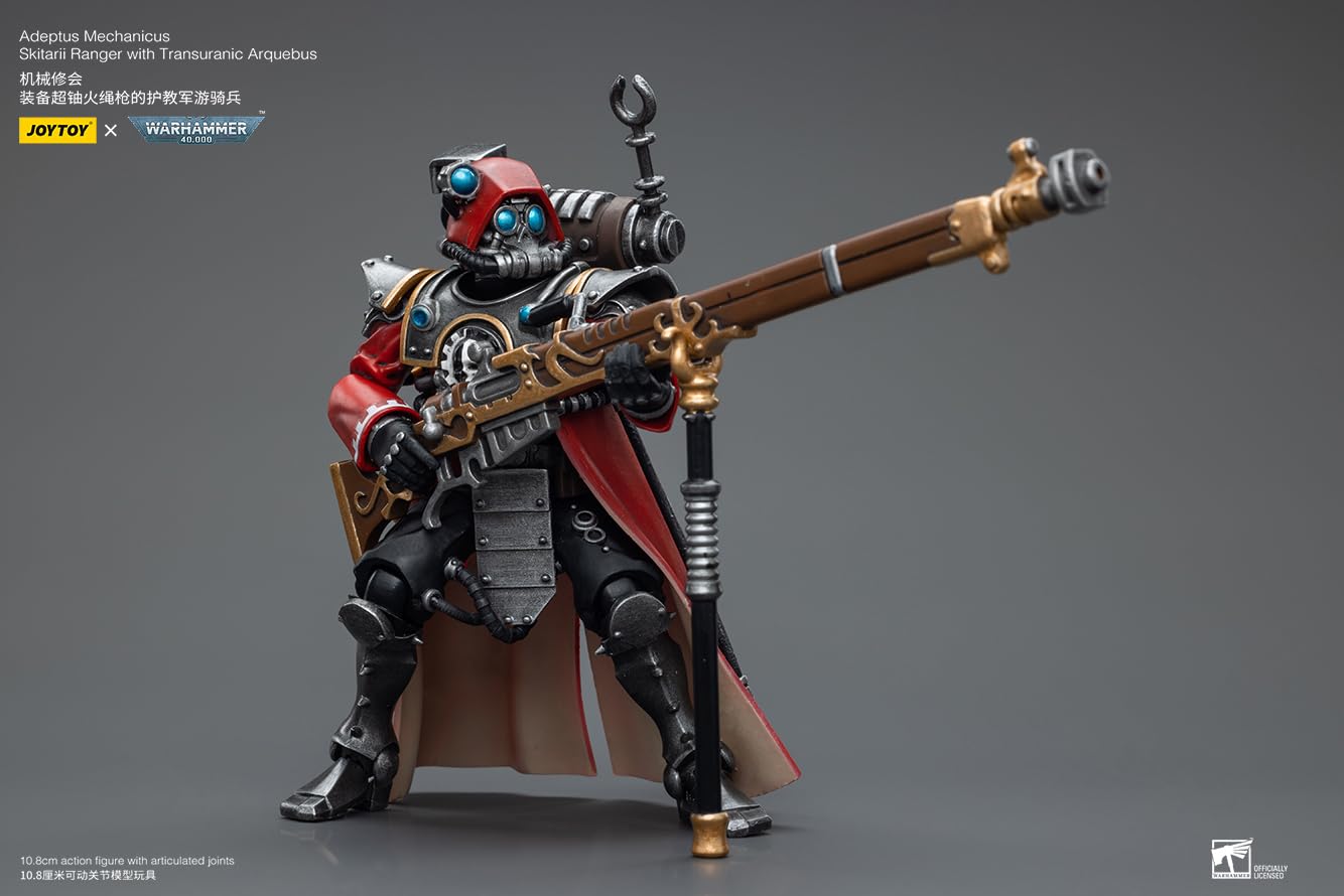 JoyToy Warhammer 40K: Adeptus Mechanicus Skitarii Ranger with Transuranic Arquebus 1:18 Scale Action Figure