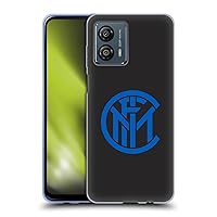 Head Case Designs Officially Licensed Inter Milan Plain Graphics Soft Gel Case Compatible with Motorola Moto G53 5G
