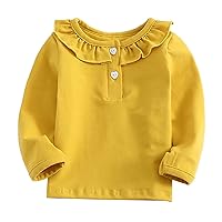 Infant Baby Girls Tees Tops Short Sleeve Basic Blouse Doll Collar Shirt Summer Outfit