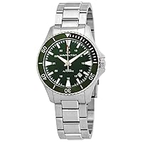 Hamilton Khaki Navy Automatic Green Dial Sprite Bezel Men's Watch H82375161