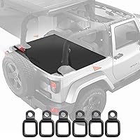 GPCA - Cargo Cover Lite, Easy-to-Install Trunk Cover, Accessories for Wrangler JK, JKU, Patented Truck and Car Accessories, for 2DR Sport, Sahara, Freedom and Rubicon 2007-2018 Models