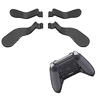 4 PCS Elite Controller Paddles for Xbox One Elite Controller Series 2 Model 1797/1698,Stainless Steel Replacement Parts for Xbox Elite Controller Series 2 Core(Black)