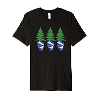 Christmas Tree in Chinoiserie Bowl Graphic Pattern Premium T-Shirt