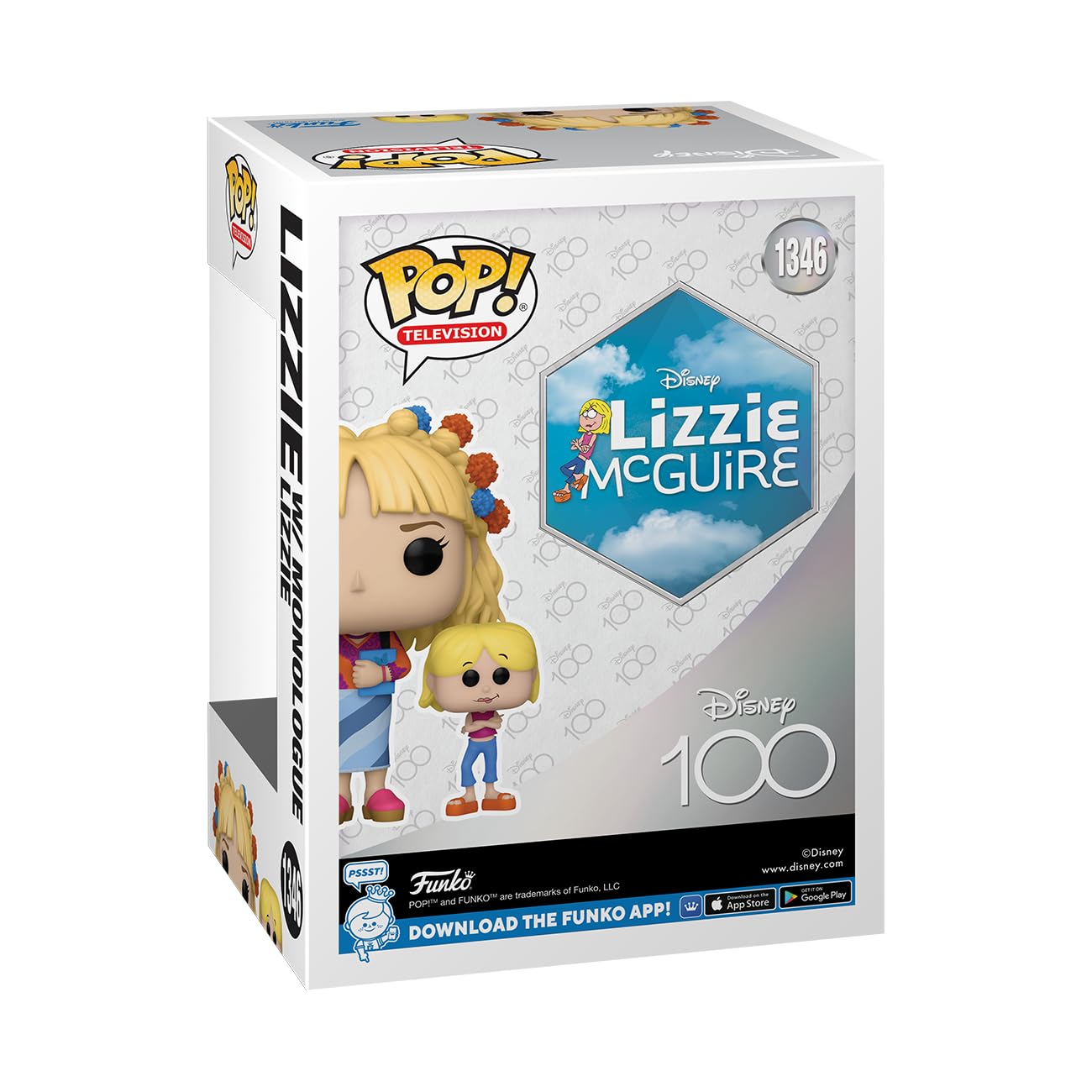 Funko Pop! & Buddy: Disney 100 - Lizzie McGuire, Lizzie with Monologue Lizzie