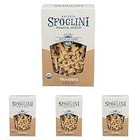 Sfoglini—Organic Durum Semolina Trumpets—Made with Traditional Techniques & Wholesome Organic Grain—Holds Tight to Sauce—16 oz Boxes (Pack of 4)