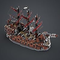 The Ruined King Pirates Ship Building Blocks, The Ruined King Model Toy Building Set, 5817 Pieces Sailboat Model Construction Set to Build, Gift for Kids Adults Fans