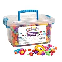 1000+ Snap Pop Beads for Girls Toys - Kids Jewelry Making Kit Pop-Bead Art and Craft Kits DIY Bracelets Necklace and Rings Toy for Age 3 4 5 6 7 8 Year Old (Large)