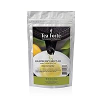 Tea Forte Raspberry Nectar Loose Bulk Tea, 1 Pound Pouch, Organic Herbal Tea Tea Makes 160-170 Cups
