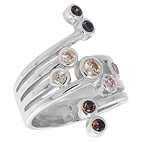 Sterling Silver Right Hand Ring 1 inch, Sizes 6-10