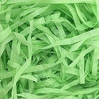 ZHODR Cut Paper Shred Filler for Gift Boxes,8 oz (1/2 lb) Easter Basket Filler, Filler for Wrapping Gifts, Crafting Activities, Display Merchandise, Weight and Many Color Options(green)