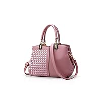 Nicole & Doris Popular Handbag, Woven Bag, Mother's Bag, Cosmetic Storage, Elegant, Shoulder Bag, Women's, Large Capacity, 2-Way Specifications, Waterproof PU Leather