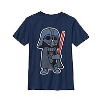 Boy's Darth Vader Cartoon T-Shirt