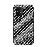 IVY Carbon Fiber Texture Armoured Glass Case for Samsung Galaxy S10 Lite Carbon Fiber Cover - Black