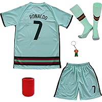 Ronaldo #7 Away Kids Soccer Football Futbol Jersey & Shorts Socks Set Youth Sizes