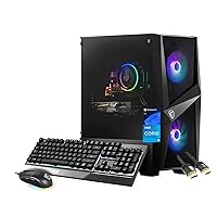 MSI Codex R Gaming Desktop, 13th Gen Intel 10-Core i5-13400F, GeForce RTX 4060 8GB, 32GB DDR5, 2TB PCIe SSD + 2TB HDD, WiFi 6E, Bluetooth, RJ45, USB-C, HDMI/DP, Keyboard & Mouse, PDG HDMI, Win 11 Pro