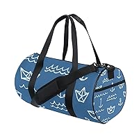 Gym Sports Bag Anchor And Boat Travel Duffel Bag for Men and Women