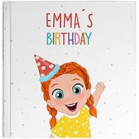 Etikids Personalized children's book. Personalized book with avatar. Personalized birthday book. Original birthday present. 2 to 5 years. Emma's Birthday