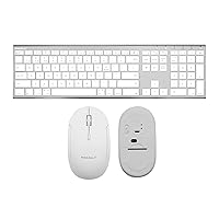 Macally Wireless Bluetooth Keyboard and a Wireless Bluetooth Mouse, Great for Working at Home