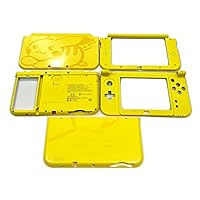 Custom for New3DSLL Extra Housing Case Shells Limited Yellow Replacement, for New3DS New 3DS XL LL 3DSXL 3DSLL Handheld Consoles, DIY PKQ Edition Outer Enclosure ABCDE Five Face Covers Plates