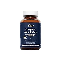 Complete Skin Restore - Dietary Supplement - Supports Collagen & Elastin - Solution for Wrinkles & Sagging on The Face & Body - Anti-Aging Beauty & Skin Care Supplement